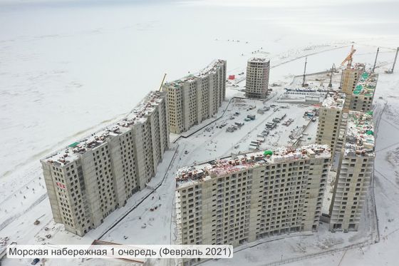 ЖК «Морская набережная. SeaView» (Морская набережная. СиВью), наб. Миклухо-Маклая, 1, к. 1 — 1 кв. 2021 г.