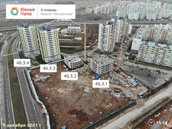 Жилой район «Южный город», ул. Губернаторская, 63 — 4 кв. 2021 г.