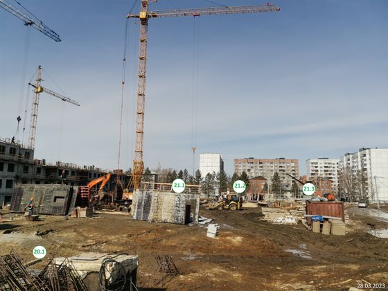 ЖК «АвиатоR» (Авиатор), корпус 21.1-21.3 — 1 кв. 2023 г.