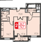Продажа 2-комнатной квартиры 74,7 м², 12/35 этаж