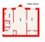 Продажа 2-комнатной квартиры 44,6 м², 2/5 этаж