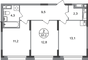 Продажа 2-комнатной квартиры 53,2 м², 6/17 этаж