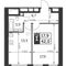 Продажа 1-комнатной квартиры 42 м², 33/47 этаж