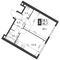 Продажа 1-комнатной квартиры 45,7 м², 15/47 этаж