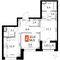 Продажа 2-комнатной квартиры 56,4 м², 42/44 этаж