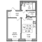 Продажа 1-комнатной квартиры 41,3 м², 1/27 этаж