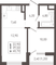 Продажа 1-комнатной квартиры 40,7 м², 1/8 этаж