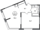 Продажа 1-комнатной квартиры 45,5 м², 2/17 этаж