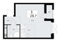 Продажа 1-комнатной квартиры 28,7 м², 16/18 этаж