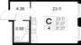 Продажа квартиры-студии 31,4 м², 1/15 этаж