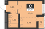 Продажа квартиры-студии 27,3 м², 12 этаж