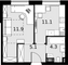 Продажа 1-комнатной квартиры 35,1 м², 6/28 этаж