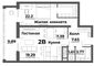 Продажа 2-комнатной квартиры 72,5 м², 6/20 этаж