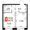 Продажа 1-комнатной квартиры 36,7 м², 14/15 этаж