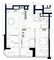 Продажа квартиры со свободной планировкой 114 м², 25/44 этаж