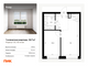 Продажа 1-комнатной квартиры 34,7 м², 42/62 этаж