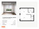 Продажа 1-комнатной квартиры 34,3 м², 32/33 этаж