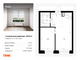Продажа 1-комнатной квартиры 34,6 м², 33/53 этаж