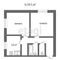 Продажа 2-комнатной квартиры 39,3 м², 1/2 этаж