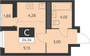 Продажа квартиры-студии 23,4 м², 13 этаж