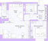 Продажа 1-комнатной квартиры 48,9 м², 24/25 этаж