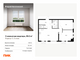 Продажа 2-комнатной квартиры 59,2 м², 3/33 этаж