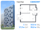 Продажа 1-комнатной квартиры 36,6 м², 10/17 этаж