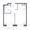 Продажа квартиры-студии 24,5 м², 8/12 этаж