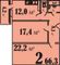 Продажа 2-комнатной квартиры 70 м², 17/17 этаж