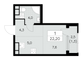 Продажа квартиры со свободной планировкой 22,2 м², 16/30 этаж