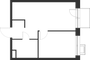 Продажа 1-комнатной квартиры 33,7 м², 11/17 этаж