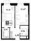 Продажа 1-комнатной квартиры 38,5 м², 13/25 этаж