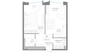 Продажа 1-комнатной квартиры 47,6 м², 12/25 этаж
