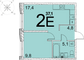 Продажа 1-комнатной квартиры 37,1 м², 23 этаж