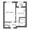 Продажа 1-комнатной квартиры 31,2 м², 10/13 этаж