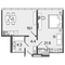 Продажа 1-комнатной квартиры 50,9 м², 16/16 этаж