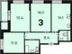 Продажа 3-комнатной квартиры 73,2 м², 2/18 этаж