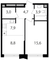 Продажа 1-комнатной квартиры 43,9 м², 3/24 этаж
