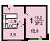 Продажа 1-комнатной квартиры 37,6 м², 2/16 этаж