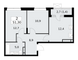 Продажа квартиры со свободной планировкой 51,3 м², 16/16 этаж