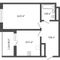 Продажа 1-комнатной квартиры 41,8 м², 2/17 этаж