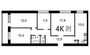 Продажа 4-комнатной квартиры 72,7 м², 12/12 этаж