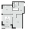 Продажа квартиры со свободной планировкой 46,8 м², 25/30 этаж