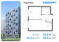 Продажа 1-комнатной квартиры 34,6 м², 8/17 этаж