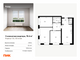 Продажа 3-комнатной квартиры 76,4 м², 43/62 этаж