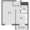 Продажа 1-комнатной квартиры 38,9 м², 21/23 этаж