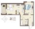 Продажа 1-комнатной квартиры 45,5 м², 3/18 этаж