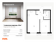 Продажа 1-комнатной квартиры 38 м², 32/33 этаж