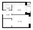 Продажа 1-комнатной квартиры 35,4 м², 23/25 этаж