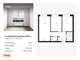 Продажа 2-комнатной квартиры 56 м², 46/62 этаж